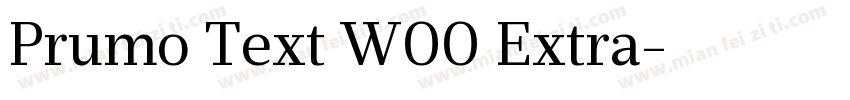 Prumo Text W00 Extra字体转换